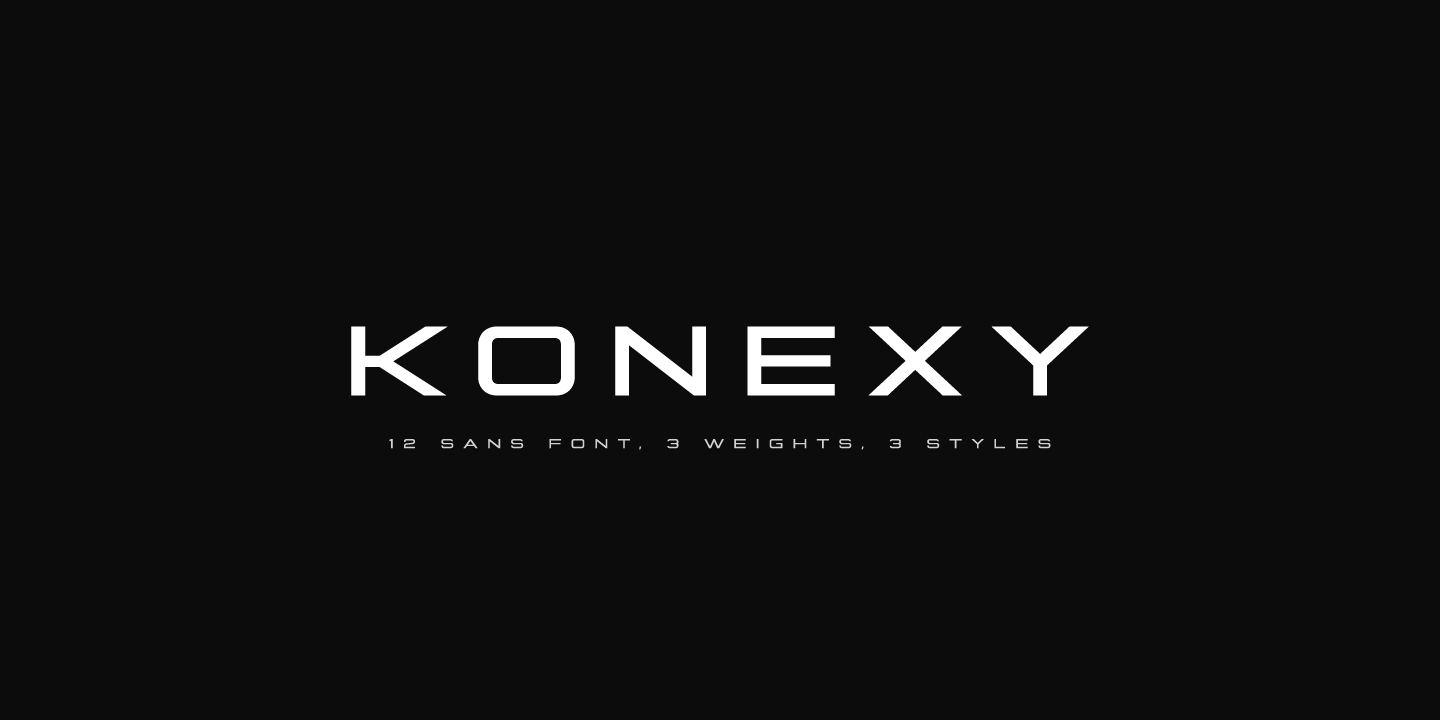 Example font Konexy #16